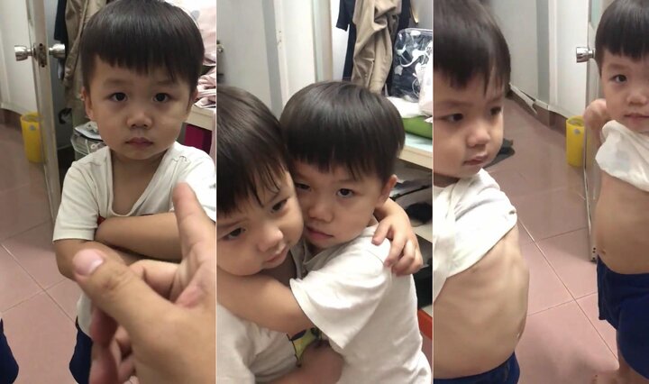 Clip: Anh em sinh đôi giành đồ chơi, bố đau đầu làm người phán xử