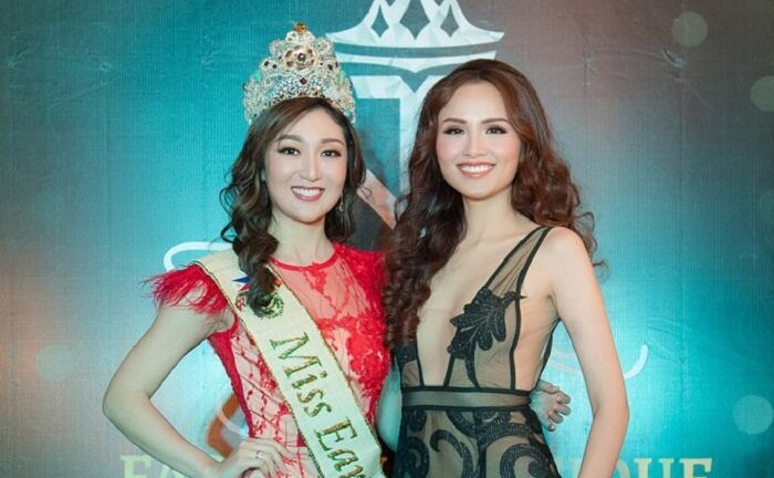 Hoa hậu Diễm Hương mặc gợi cảm, đọ sắc cùng Hoa hậu Trái đất