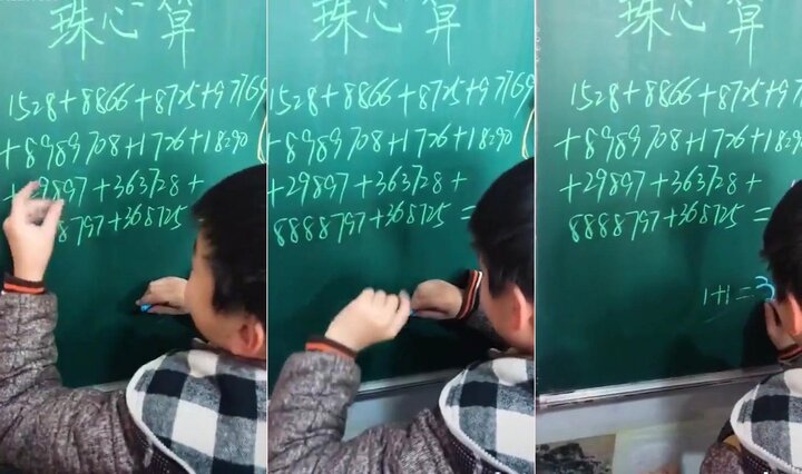 Clip: Cậu bé bấm tay tính nhẩm như thần đồng và cái kết 'té ngửa'