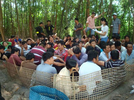 Nổ súng triệt phá sòng bạc trong rừng keo ở Khánh Hòa