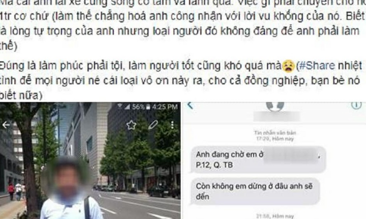 Trả lại 30 triệu đồng cho người đánh rơi, tài xế Uber bất ngờ bị tố lấy trộm 1 triệu đồng