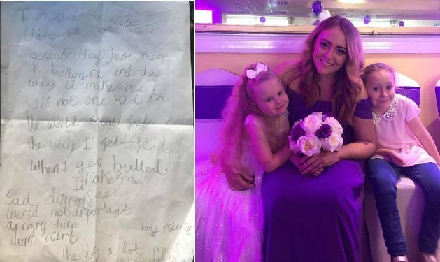 Bị bắt nạt, cô bé Anh viết mảnh giấy nhắn kêu cứu