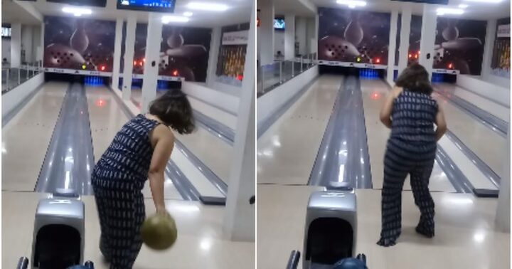 Clip: Phụ nữ ném bowling và cái kết thảm họa