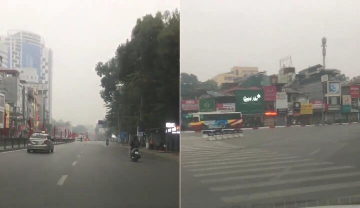 Vẻ khác lạ khó nhận ra của phố phường Hà Nội sáng 30 Tết