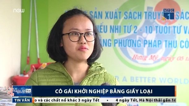 Cô gái Nghệ An khởi nghiệp từ giấy loại
