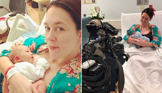 Người dẫn chương trình sinh con trên sóng trực tiếp