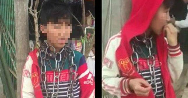 Lời khai của chú ruột xích cổ cháu trai 10 tuổi ở Thanh Hóa