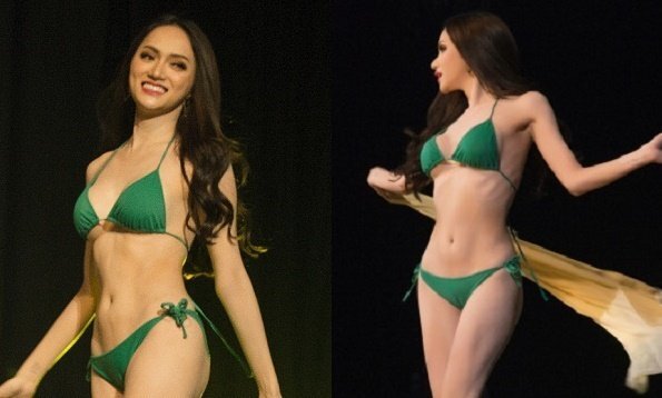 Hương Giang khoe thân hình nóng bỏng trong phần thi bikini tại 'Hoa hậu Chuyển giới’