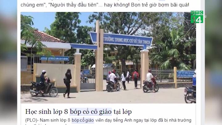 Nam sinh lớp 8 bóp cổ cô giáo trong lớp: Giá trị sống đảo lộn!