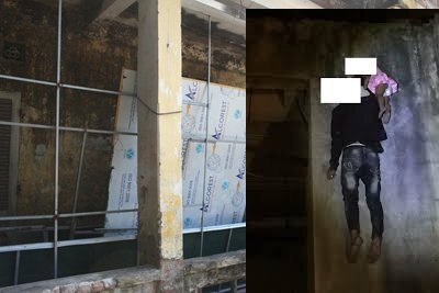 Vợ phát hiện chồng chết trong tư thế treo cổ trong trường học bỏ hoang