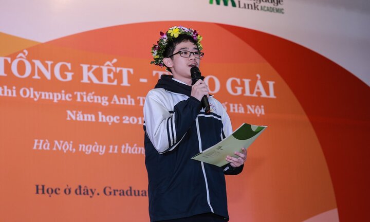 16 thí sinh đạt điểm tuyệt đối bài thi nói cuộc thi Olympic tiếng Anh