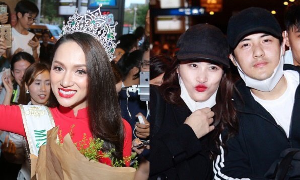 Đông Nhi, Hương Giang và loạt sao Việt bị fan vây kín tại sân bay