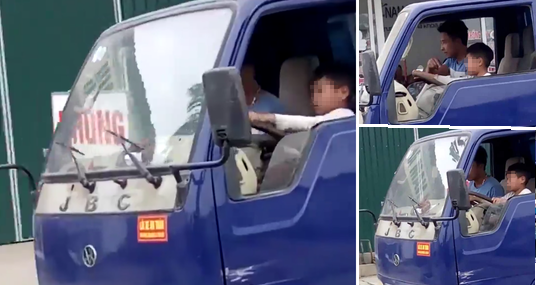 Bé trai 10 tuổi lái xe tải băng băng trên phố: Đề nghị xử lý nghiêm chủ xe