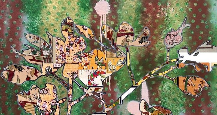 Trưng bày tác phẩm của 7 nữ họa sỹ tại triển lãm 'Hoa và đàn bà'