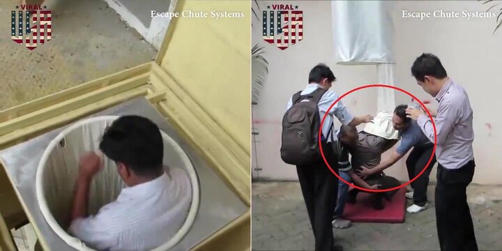 Video: Ống thoát hiểm thông minh giúp cả trăm người thoát nạn khi cháy nhà cao tầng
