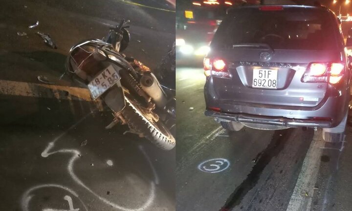 Ô tô tông xe máy, cả gia đình thương vong