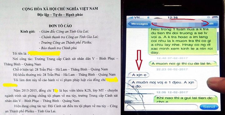 Giáo viên trường cảnh sát tố trung úy công an 'quỵt tiền'