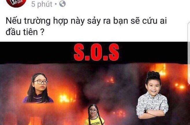 Phẫn nộ Giọng hát Việt nhí đăng ảnh phản cảm, đùa cợt trên nỗi đau hỏa hoạn