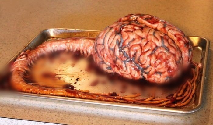 Khiếp đảm bánh gato mô phỏng nội tạng người sống động như thật