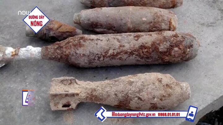 Khánh Hòa: Làm móng xây nhà, đào trúng 4 quả đạn pháo 'khủng'