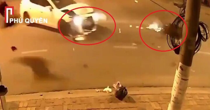 Clip: Exciter đấu đầu ô tô Mazda trong đêm và cái kết thảm khốc