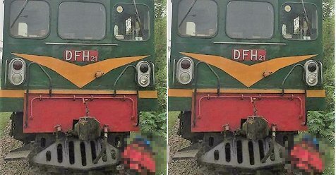 Đi bộ trên đường ray, người phụ nữ bị tàu hỏa kéo lê hàng chục mét