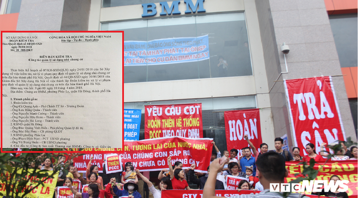 Cư dân BMM biểu tình vì hàng loạt sai phạm của chủ đầu tư: Sở Xây dựng Hà Nội kết luận thế nào?