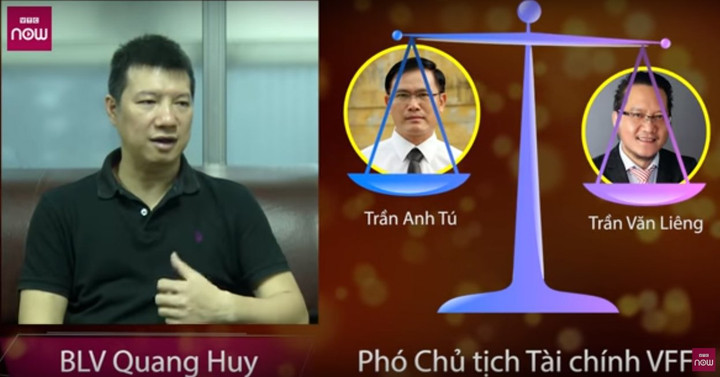 BLV Quang Huy: Ông Liêng mà thắng bầu Tú ở ghế Phó Chủ tịch VFF thì rất hài hước