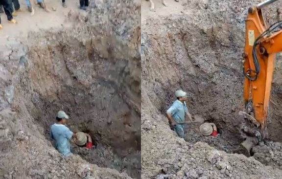 Cặp vợ chồng được cứu sống thần kỳ sau 30 phút bị đất đá vùi lấp