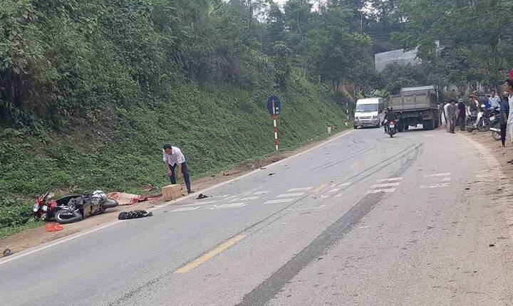 Xe máy đối đầu xe tải, nam thanh niên thiệt mạng