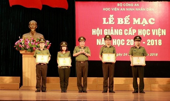 4 giảng viên xuất sắc nhất Học viện An ninh nhân dân 2018