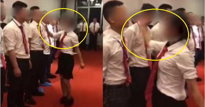 Clip: Nhân viên bị ép bò trên sàn, đứng dàn hàng cho nữ quản lý tát vào mặt