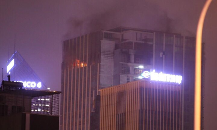 Cháy lớn tại tòa nhà MB Grand Tower ở Hà Nội