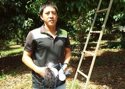 Độc đáo sáng chế hệ thống chống trộm vườn cây trái