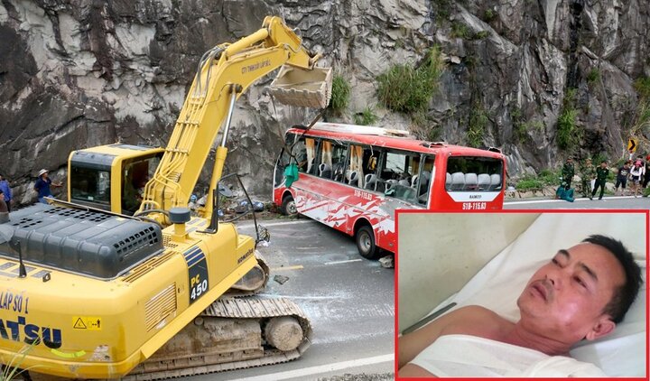 Tài xế xe khách bị lật trên đèo: 