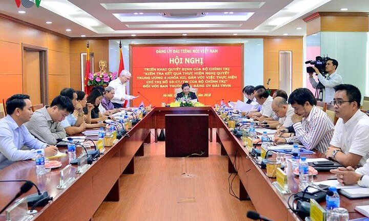 Đoàn kiểm tra của Bộ Chính trị làm việc với Ban Thường vụ Đảng ủy VOV