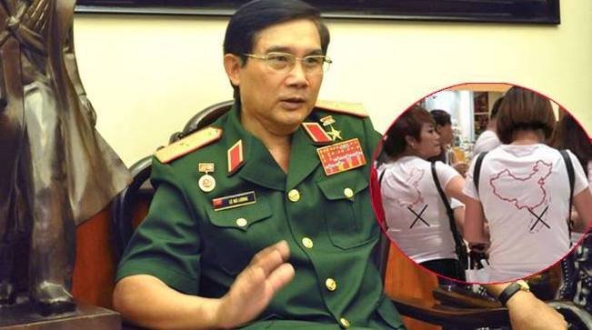 Tướng Lê Mã Lương: Du khách mặc áo in ‘đường lưỡi bò’ nằm trong chiến lược bài bản của Trung Quốc