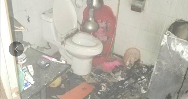 Video: Cháy phòng tắm, chồng lộ 'quỹ đen' 711 triệu đồng