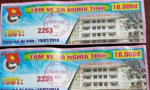 Bệnh viện Mắt TP.HCM phát hành vé số sai luật
