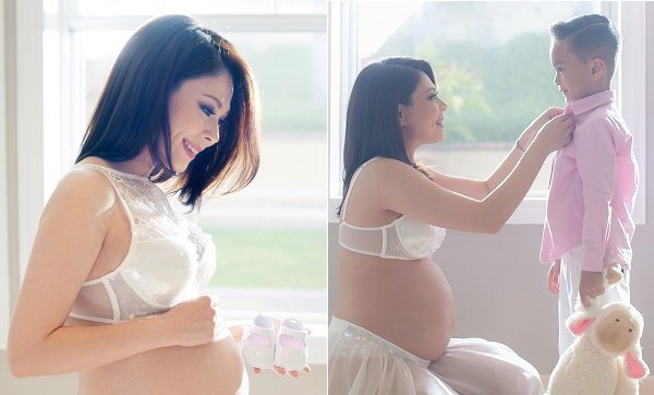 Không còn giấu kín, 'búp bê' Thanh Thảo công khai khoe bụng bầu cực dễ thương