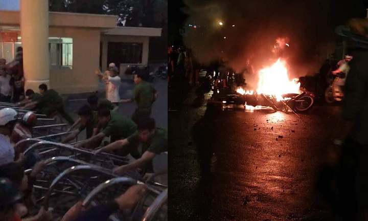 Đám đông đập phá trụ sở UBND Bình Thuận: Bắt giữ 54 người quá khích