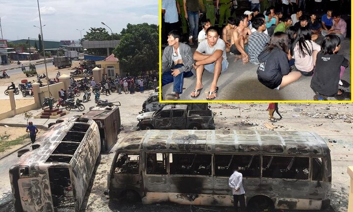 Nghi can gây rối ở Bình Thuận khai được cho 300 nghìn đồng để xuống đường đập phá