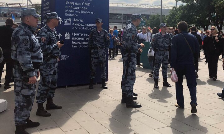 Video: An ninh Nga siết chặt trước giờ khai mạc World Cup