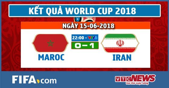 Kết quả Maroc vs Iran, Trận đấu bảng B bóng đá World Cup 2018