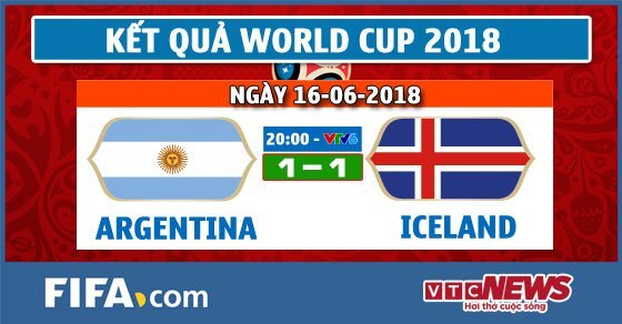 Video kết quả Argentina vs Iceland, Bảng D bóng đá World Cup 2018 hôm nay