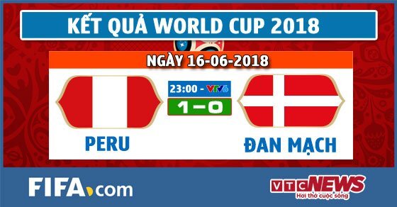 Video kết quả Peru vs Đan Mạch, bảng C bóng đá World Cup 2018