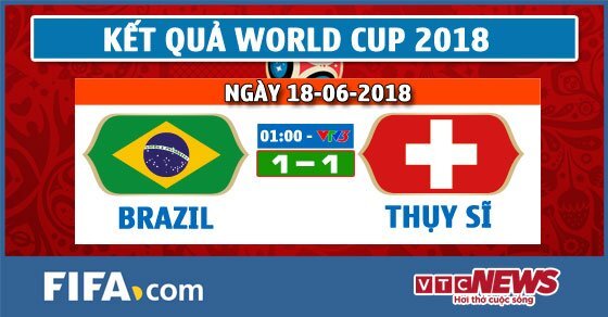Video kết quả Brazil vs Thụy Sĩ 1-1: Neymar tịt ngòi, Brazil vỡ mộng