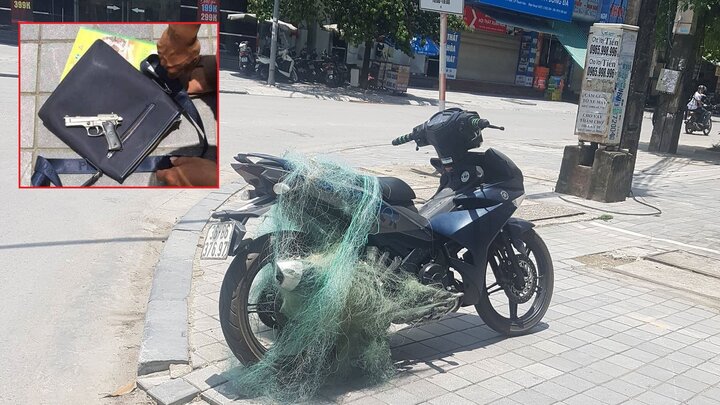 Bắn lưới vây bắt nam thanh niên vi phạm giao thông mang theo súng