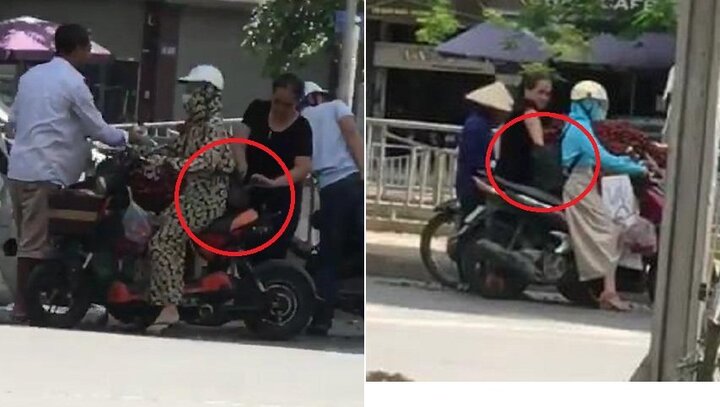 Clip vạch mặt nữ quái chuyên móc túi khách mua vải ở Ngã Tư Sở, Hà Nội