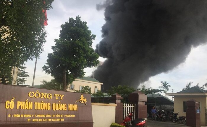 Video: Cháy lớn tại công ty nhựa thông ở Quảng Ninh
